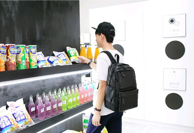 New men's travel bag fashion backpack pu shoulder bag men's casual sports backpack