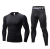 Men's Fitness Running Compression Training Suit Tights Long-sleeved Shirt Pants Leggings Sports Suit Fitness Sportswear