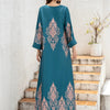 Ladies Middle East Abaya Abaya - Flower Printed Long Robe