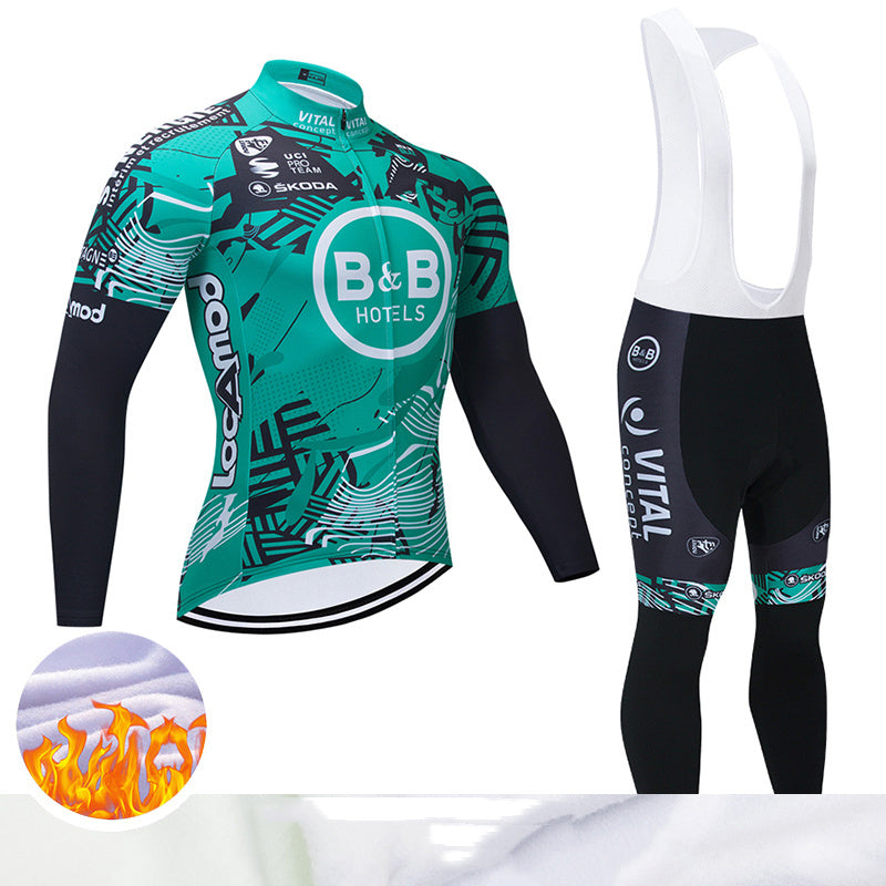 Men's Long-sleeved Cycling Wear With Pedals