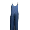 Women's V-neck Solid Color Casual Jumpsuit