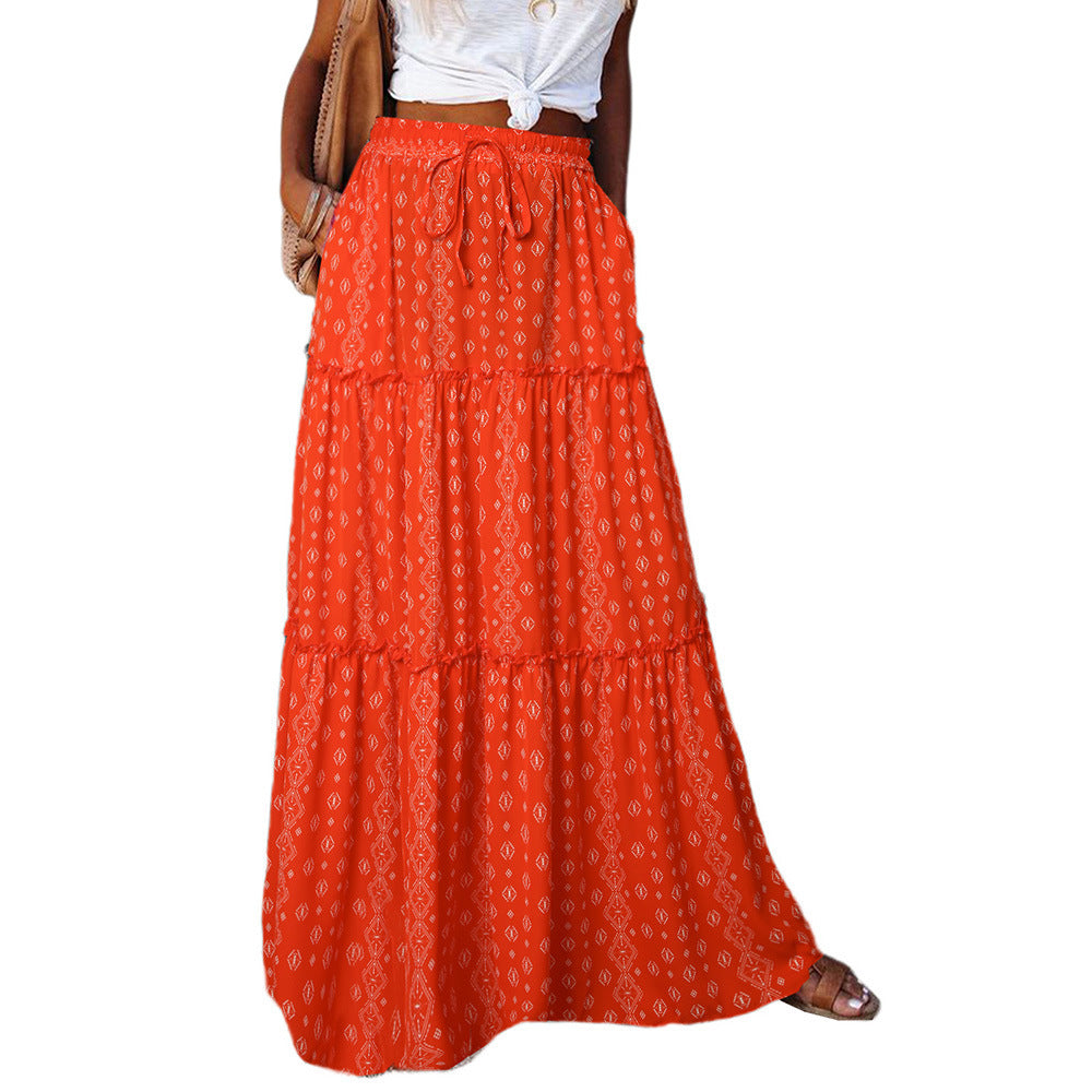 Loose Casual High Waist Dress For Women