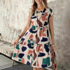 Fashion Casual Multicolor Printed Women's Dress