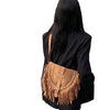 Handmade Suede Tassel Women's Retro Shoulder Messenger Bag