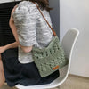 One Mini Solid Crochet Crossbody Bag With Adjustable Shoulder Strap For Women, Perfect As A Gift For Leisure, Woven Mini Bag