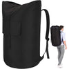 Large Capacity Dirty Clothes Carrier Hanging Laundry Backpack Buggy Bag Multifunctional