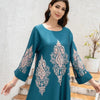 Ladies Middle East Abaya Abaya - Flower Printed Long Robe