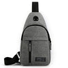 Mens Sling Bag Cross Body Handbag Chest Bag Shoulder Pack Sports Travel Backpack Gray