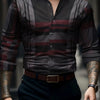 Breathable Volkswagen Casual Versatile Lattice Men's Long Sleeve Shirt