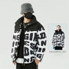 Men's Winter Cotton Dress Hooded Fake Two Warm Jackets