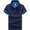 Mens Stand Collar Polo Shirt