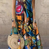 Holidaya Ladies Summer Floral Print Round Neck Sleeveless Dress For Casual Or Vacation