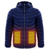 Men Heated Puffer Jacket Electric Heating Coat Insulated Hood Windbreaker