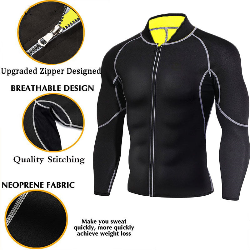 Men's Running Sports Yoga Sauna Fitness Suit