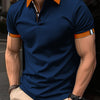 Men's Casual Button Solid Color Short Sleeves