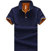 Mens Stand Collar Polo Shirt