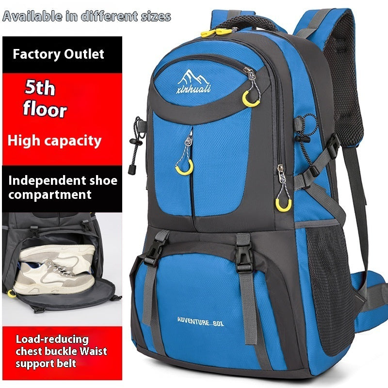 Outdoor Mountaineering Bag Hiking Men And Women 60L Large Capacity Sports Bag