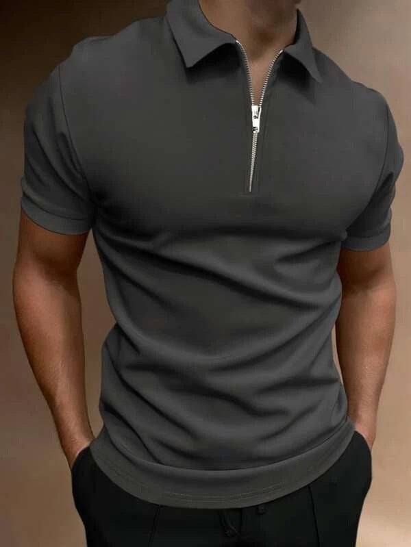 New Men's Casual Short Sleeve Digital Print POLO Shirt