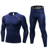 Men's Fitness Running Compression Training Suit Tights Long-sleeved Shirt Pants Leggings Sports Suit Fitness Sportswear