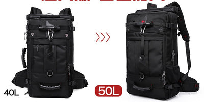 New double shoulder bag Oxford cloth bags male outdoor backpack large capacity baggage bag multifunction hiking bag