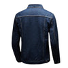 Blue Vintage Denim Jacket Men's Casual