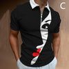 Shirts For Men Face Art Print Short Sleeve Tshirts Streetwear Mens