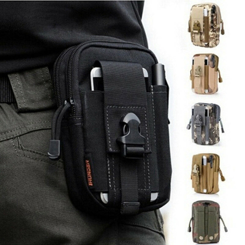 Outdoor Sports Molle Tactical Pocket Male 5.5 6 Inch Waterproof Mobile Phone Bag