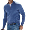 Men's Fashion Casual Long Sleeve V-neck Cashmere Zipper Top