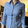 Striped Lapel Shirt European And American Fashion Women's Slim Top