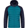 Men's Fleece-lined Thick Hooded Rib Cotton-padded Jacket