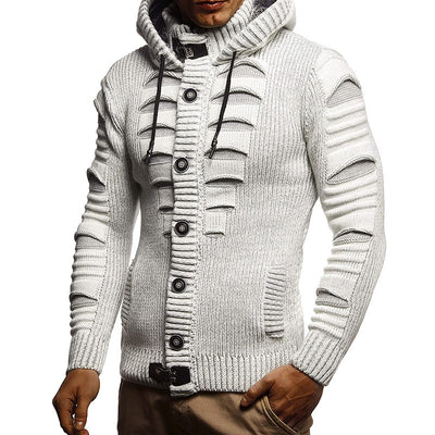 Sweater Men's Hooded Knitted Cardigan Jacket