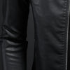 Men's Leather Motorcycle Jacket Thin Coat