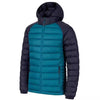 Men's Fleece-lined Thick Hooded Rib Cotton-padded Jacket