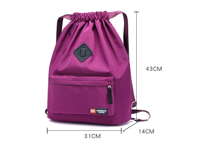 Drawstring bag travel backpack men and women waterproof