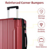 Hard, Lightweight, And Durable ABS Suitcase With Dual Wheels, Expandable 28 Inch Checked In Luggage