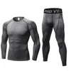 Men's Fitness Running Compression Training Suit Tights Long-sleeved Shirt Pants Leggings Sports Suit Fitness Sportswear