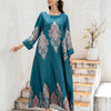 Ladies Middle East Abaya Abaya - Flower Printed Long Robe