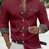 Fashion Loose Breathable Pocket Men's Long Sleeve Shirt