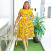 Plus Size Printed Dress For Woman