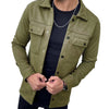 Solid Color Men's Coat Suede Fabric Jacket Coat