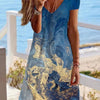 Women's Printed V-neck Street Style Dress