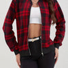 Fashionable All-matching Women's Retro Plaid Coat