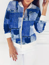 Fashionable All-matching Women's Retro Plaid Coat