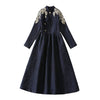 Retro High-end Embroidery Light Luxury Host Dress