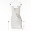 Tube Top Lace-up Waist-controlled Hip Women's Dress