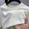 Long-staple Cotton Round Neck Extended Off-shoulder Bottoming Shirt For Men