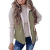 Fashion Pure Color Warm Keeping Double-sided Vest For Women