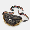 Women's Fashion Chest Bag Shoulder Bag Leopard Print Waist Bag