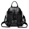 Women's Versatile Travel Leather Backpack Casual