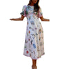 Fashion Summer Casual Printing Dress Women